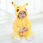 Pokemon Costume 0-5 Y Baby Snorlax Romper Anime Cosplay Kigurumi Cute Pajama Boys Girls Onesie Halloween Clothes