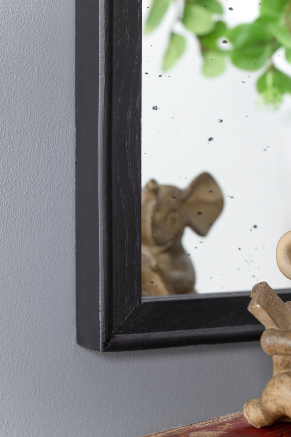Hand-Carved Rose Arched Wall Mirror, Available in 2 Colors