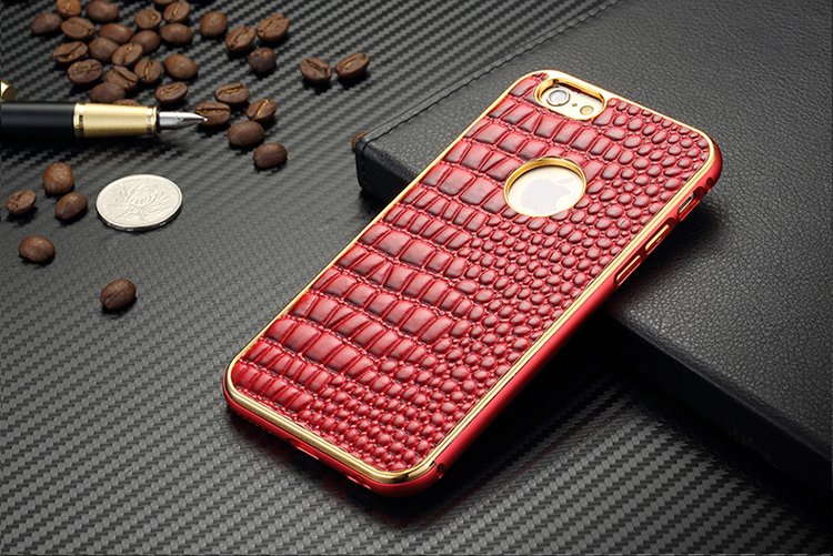Alloy Frame with Crocodile Skin iPhone 6 Case