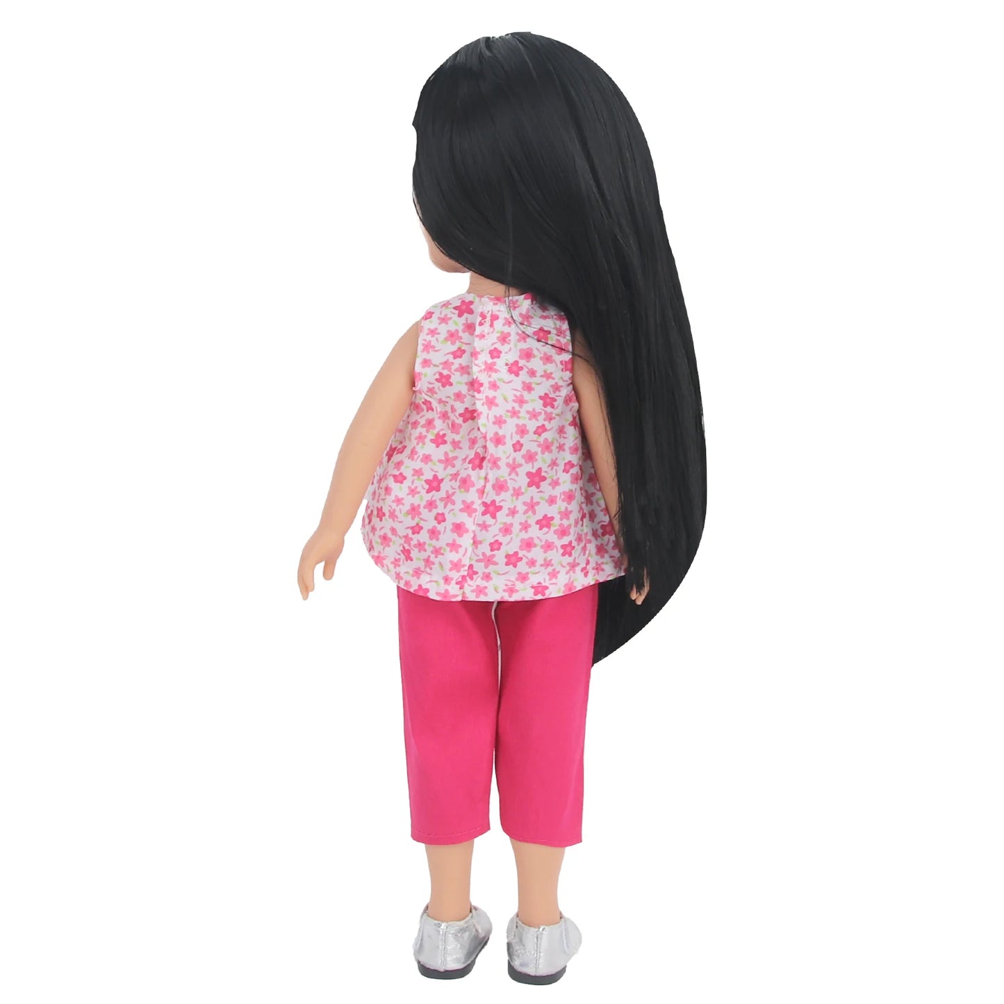 35CM Baby Doll Clothes Set Flower Sleeveless T-shirt+Cropped Pants Star Suit For 14 Inches American&Russia DIY Girl Dolls