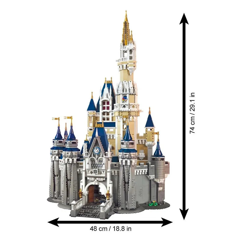 MINISO 4080 PCS Princess Castle Modular Building Blocks Bricks Kids Toy Christmas Birthday Gifts Compatible 71040 16008 IN STOCK