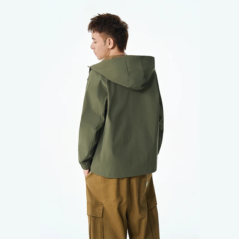Men's Waterproof Jacket New Workwear Jacket Autumn Thin Long Sleeve Baseball Uniform Cycling Jacket Slim Fit Luxury Clothes