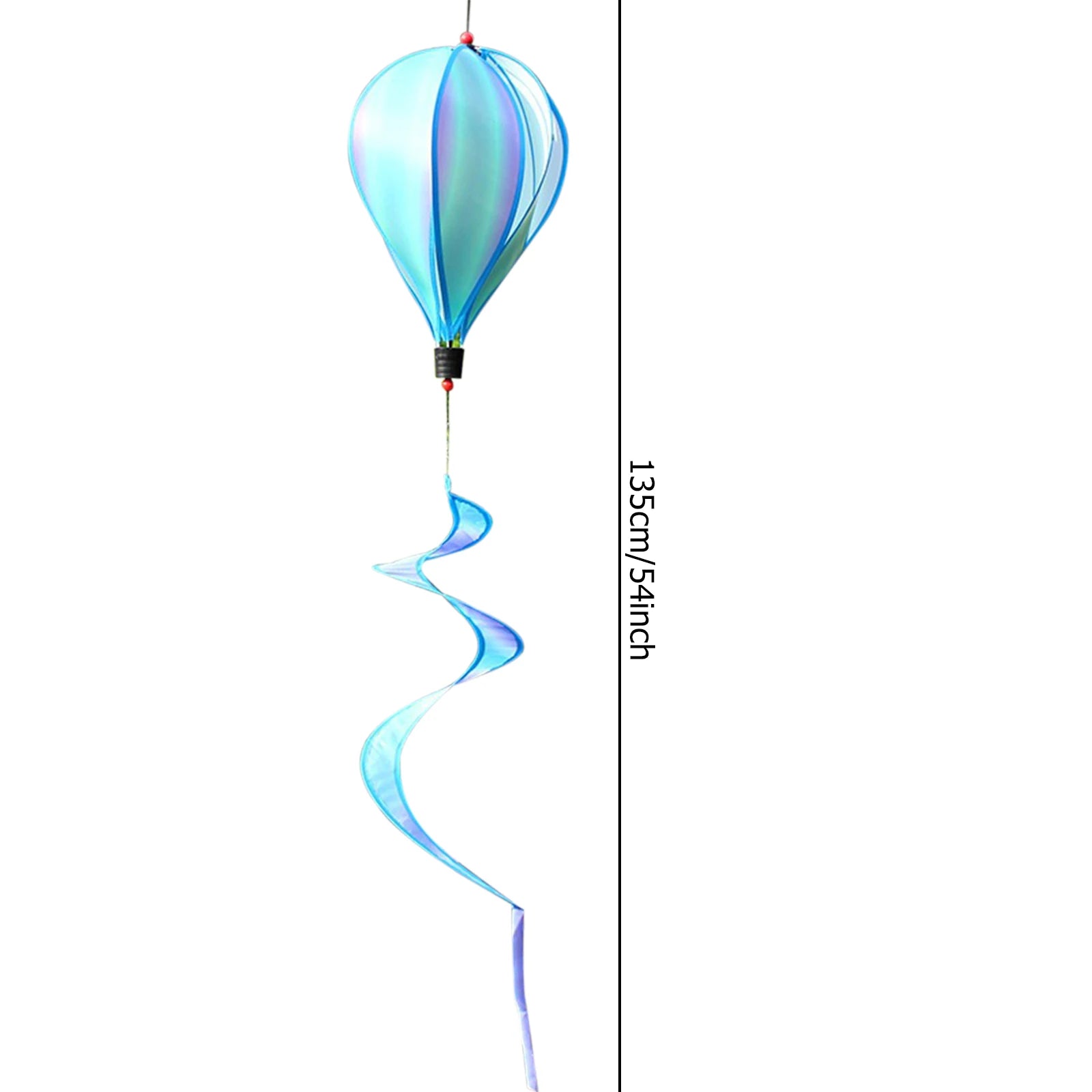 Hot Air Balloon Wind Spinner Rainbow Hanging Wind Twister Outdoor Windmill Garden Yard Home Festival Celebration Balloon