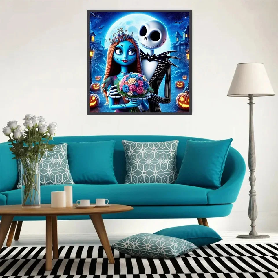 Disney 5D Diamond Embroidery Jack Rhinestone Pictures Painting Cartoon Full Drill Mosaic Nightmare Before Christmas Holiday Gift