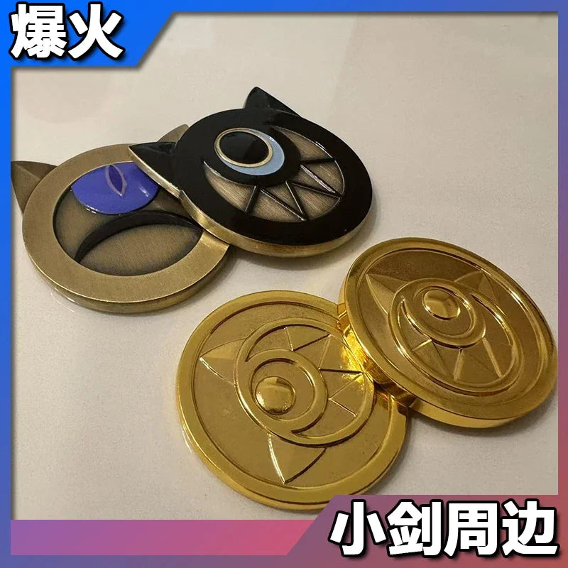 Honkai Star Rail Cipher Game Cosplay Prop Metal Coin Flying Coin Memorial Badge Halloween Christmas Party Props Gifts For Women