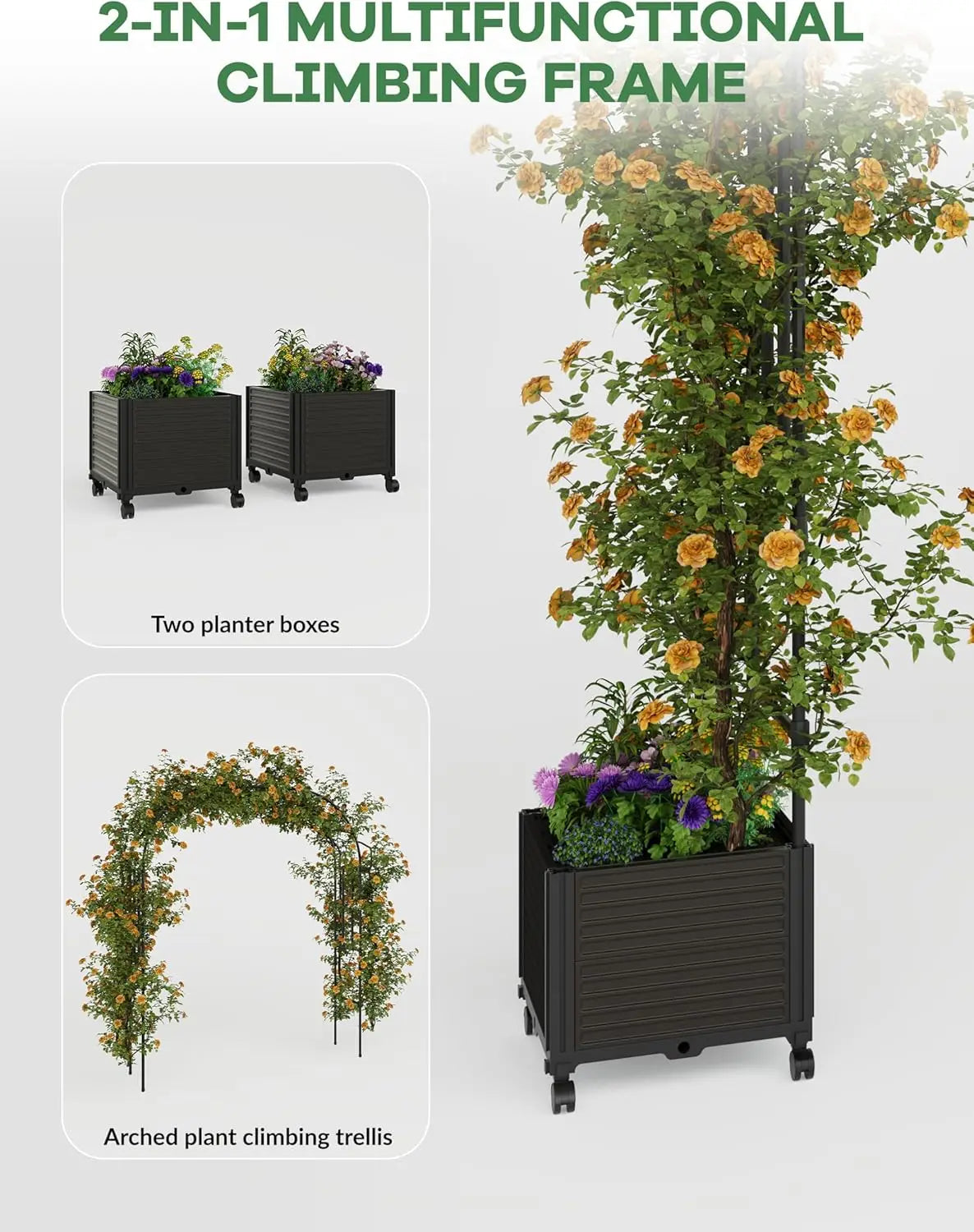 Span Garden Arch Trellis for Climbing Plants, Metal Wedding Arch Flowers Frame Backdrop Stand,Balloon Decor Garden Arch Arbor