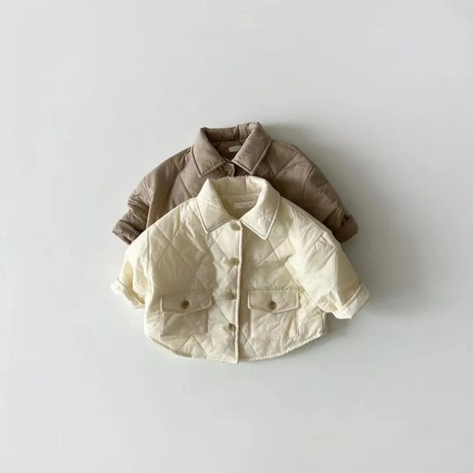 WT3006 Children Clothing Winter& Autumn Soft Coat for Newborn Baby Thick Long Sleeved Jackets Outwear for Toddler Girls&Boys