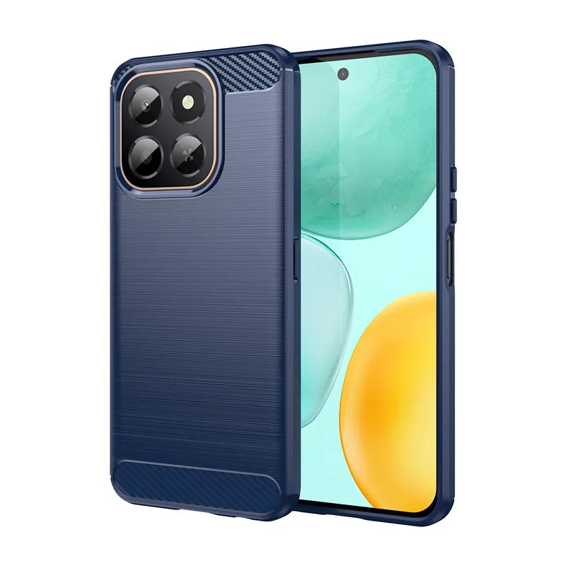 For Honor X6c Case Honor X6c Cover Funda Shockproof Brushed TPU Anti-Slip Luxury Silicone Protective Phone Cover For Honor X6c