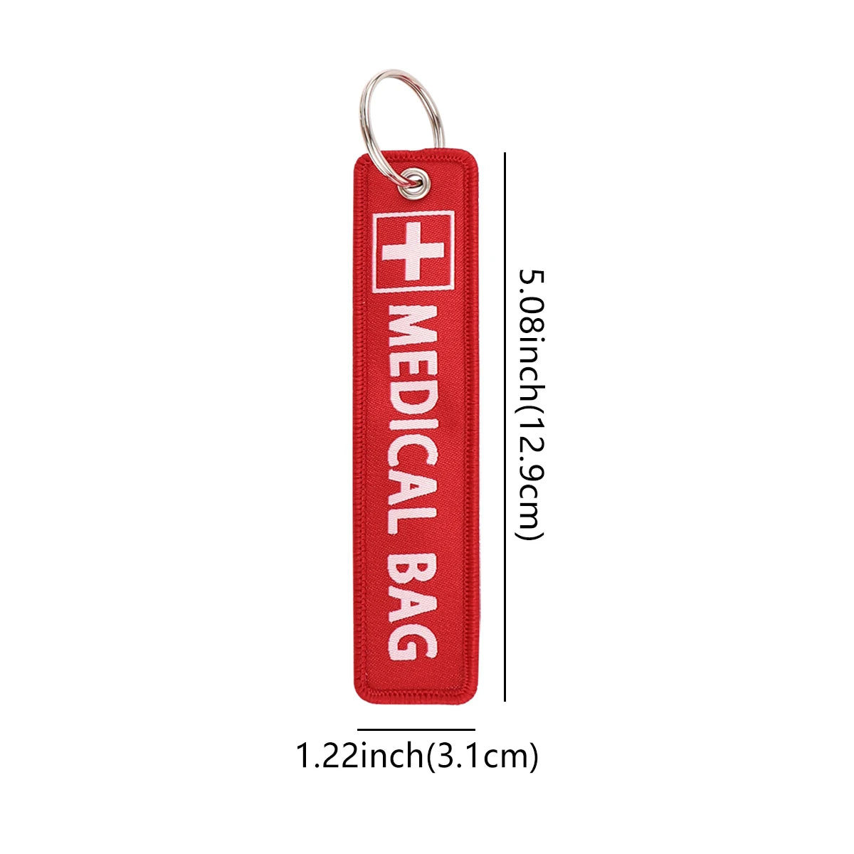 Medical Bag Embroidery Key Fobs Nurse Doctor Key Tags Keychain For Motorcycles Cars Key Ring Accessories Jewelry Chaveiro Gifts