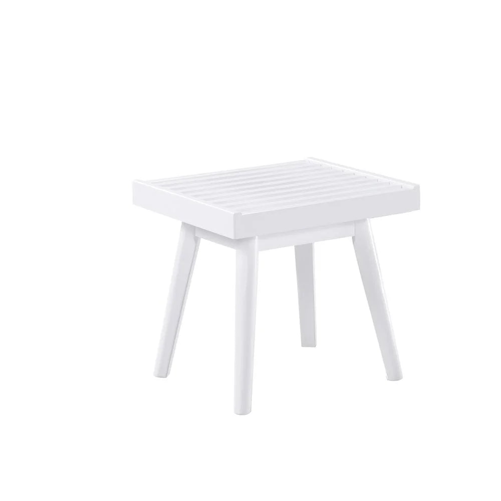 Farmhouse Style Solid Wood Slatted Bench Entryway or Bedroom Indoor Use Durable New Zealand Pine Assembly Required