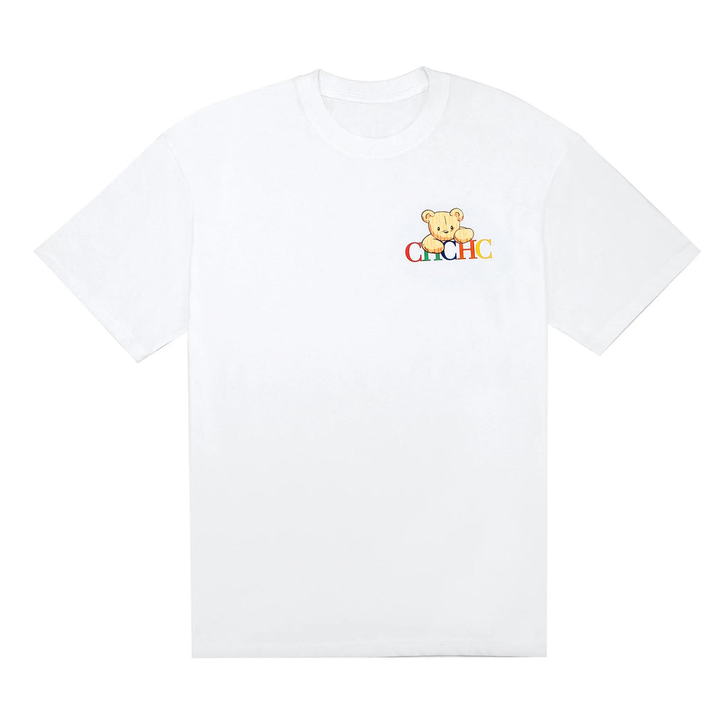 Minimalist Bear Commute Tee 230g Cotton Drop Shoulder Light Luxury Office Casual Subtle Versatile Top Women