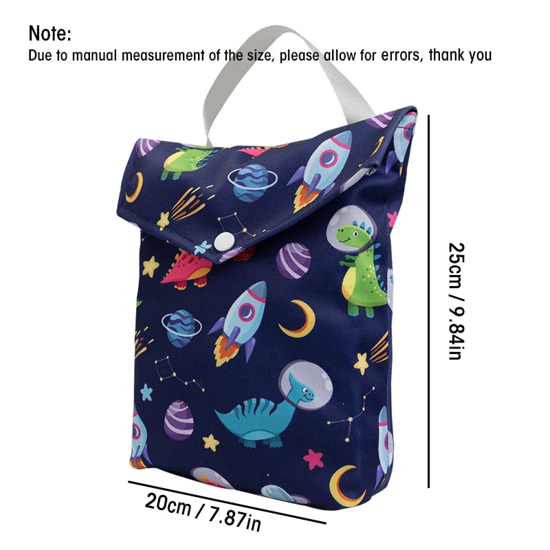 Pororo Baby Diaper Bag Waterproof Wet Bag for Swimsuit Travel Beach Pool Dirty Yoga Gym Clothes Makeup Bag