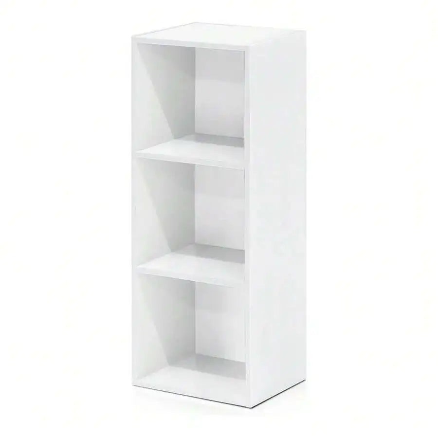3‑Tier Open Storage Bookcase, Durable Composite Wood Bookshelf For Bedroom Living Room Office