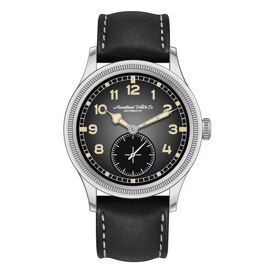 Hruodland 2025 Classic Men's Automatic Mechanical Watch K1 Mirror Stainless Steel Brown Leather Diving 5Bar Watch reloj hombre