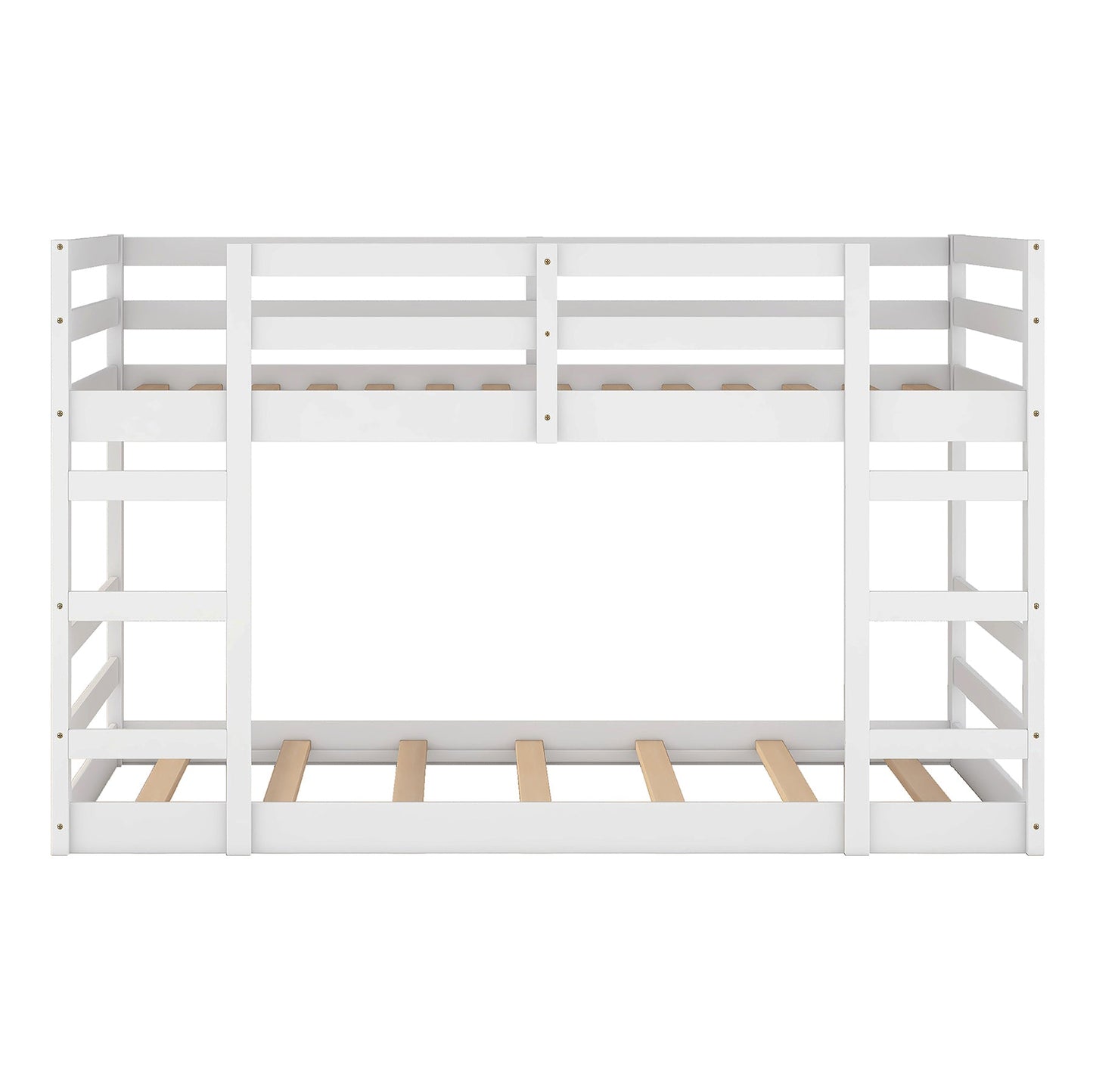 Twin Over Twin Bunk Bed with Ladder