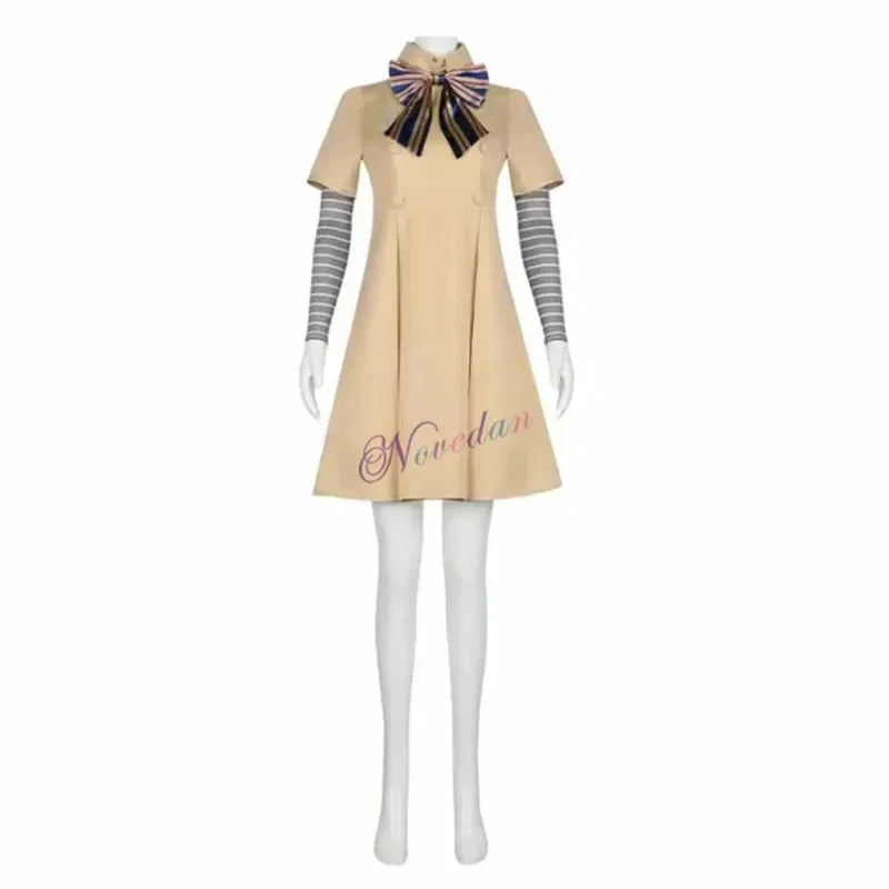 M3gan cosplay costume adult kids Megan AI doll robots dress coat full set outfit Horror Halloween costume wig women girls