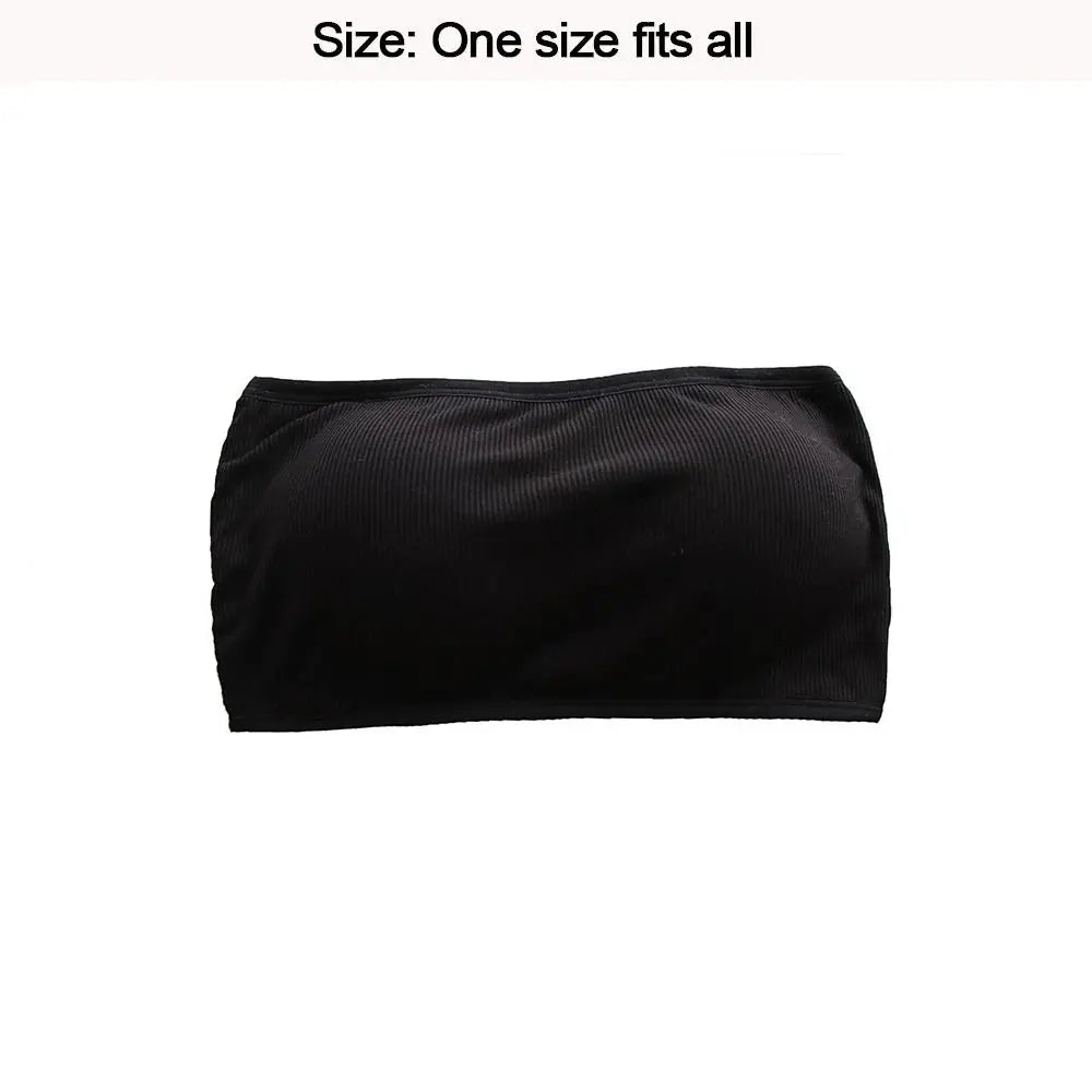 Invisible Chest Strapless Bra Fashion Cotton Sexy Tube Top Inside Dress Female Lingerie Chest Wraps Summer