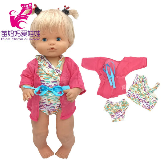 16 Inch Nenuco Doll Clothes T-shirt Short  for 40cm Ropa Y Su Hermanita 38cm Baby Doll Fashion Denim Shorts