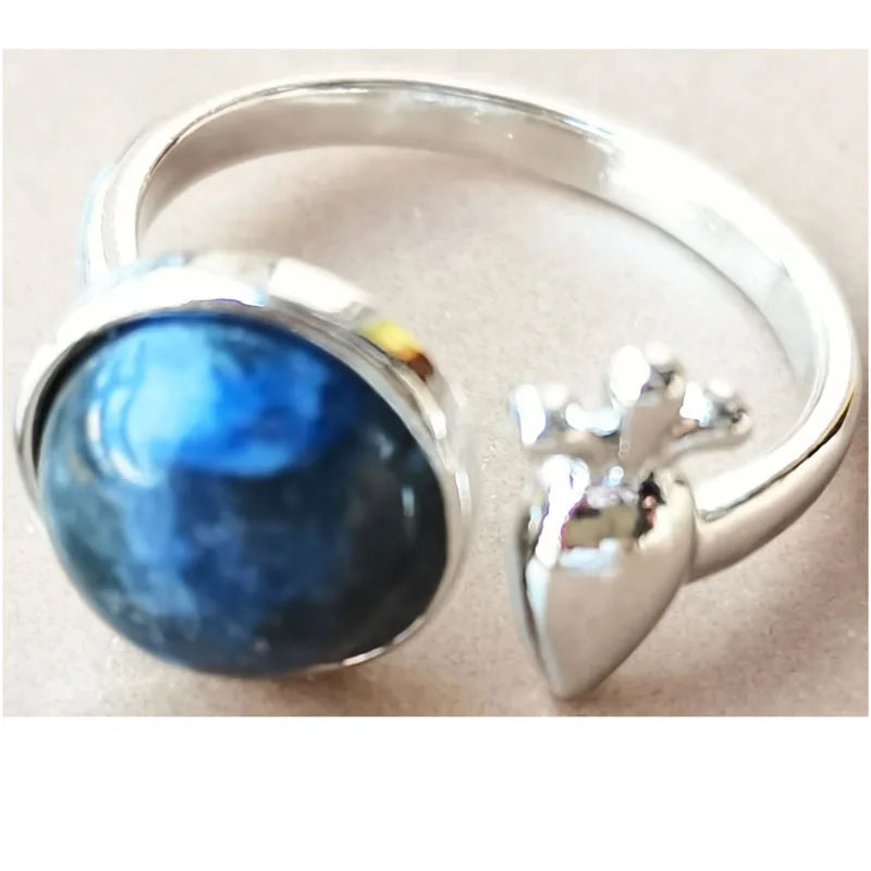 Lapis Lazuli bead Ring PWB1174
