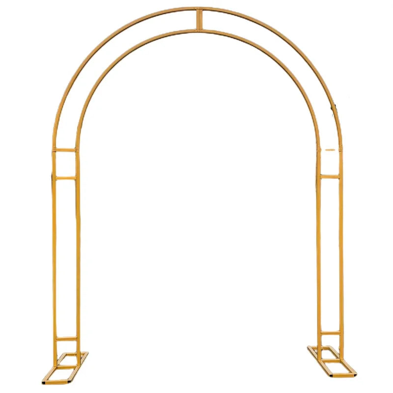 Heavy Duty Metal Unique Garden Arch Archway Gate Outdoor Engagement Balloon Arch Collapsible Wedding Walk Through Arch
