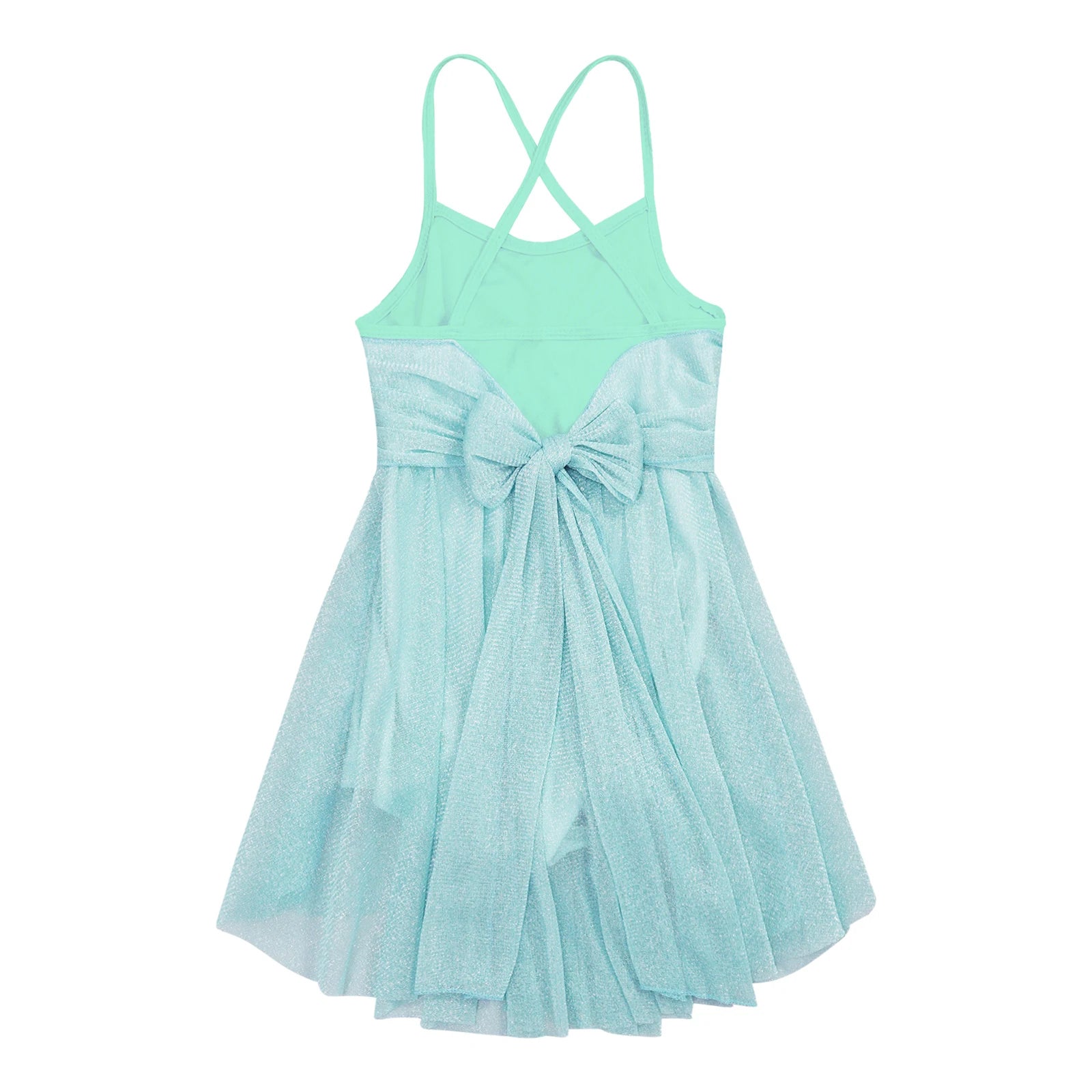 Kids Girls Ballet Leotard Dress Sleeveless Gymnastics Workout Modern Contemporary Dancewear Latin Lyrical Ballerina Costumes
