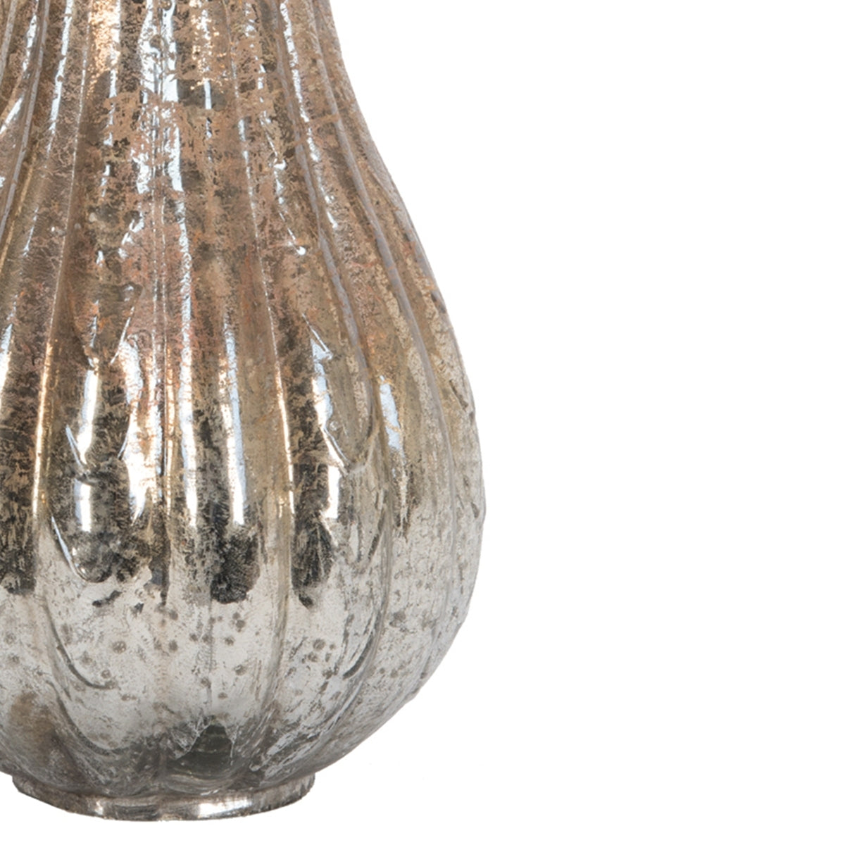 6.5x6.5x15' Foil Glass Lustre Mercury Gourd, Ornament Decor for