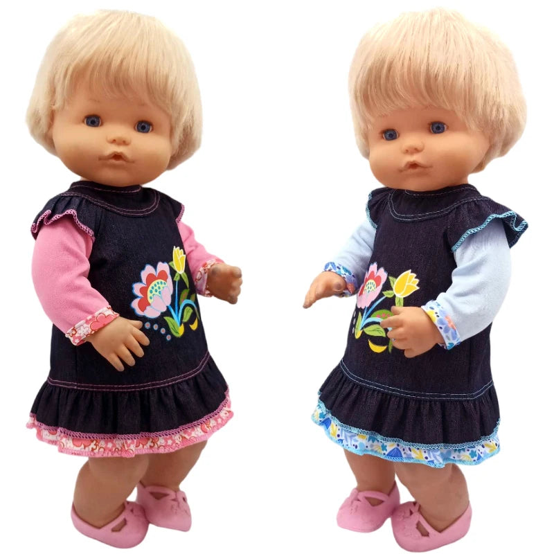 40cm Baby Doll Boy Clothes Grey Rompers Sock Hat For 38 Cm Nenuco Doll Clothing Ropa Y Su Hermanita Toys Wears