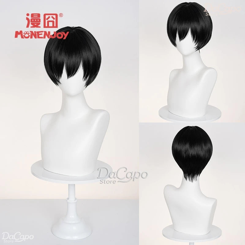 The Summer Hikaru Died Tsujinaka Yoshiki Hikaru Cosplay Wig Anime Manga 2025 Roleplay Men Women WIG Black White Short Hair ヒカル