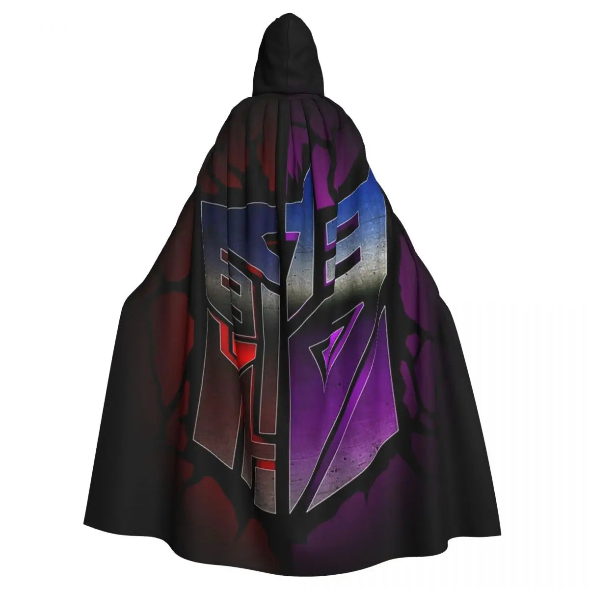 Transformers Autobots Long Hooded Cloak Witch Medieval Costume Cosplay Cape HalloweenCoat Adult Unisex