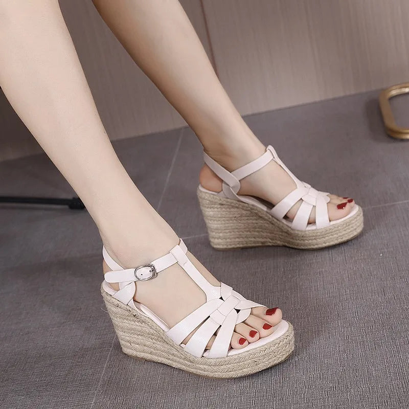 Women's Shoes Platform Shoes Wedge Sandals 2022 Summer new Inner Heightened Thick Bottom Roman Women's Shoes