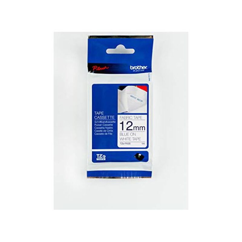 Laminated Tape for Labelling Machines Brother TZEFA3 Blue White