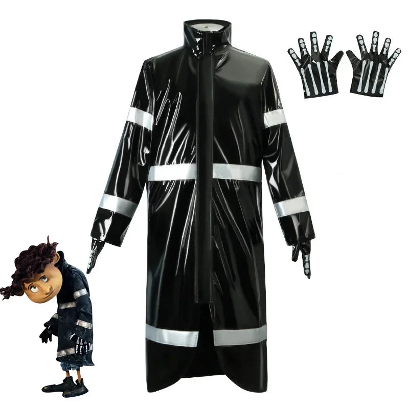 Anime Cartoon Movie Coraline Secret Door Cosplay Costume Coraline Wybie Lovat Coat Jacket Yellow Raincoat Halloween Dress Girl