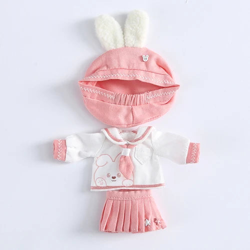Baby Clothes Top + Hat + Pants/Skirt For 1/12 BJD,Ob11,Molly, Gsc,Body9 Doll Accessories Boys Girls Toys
