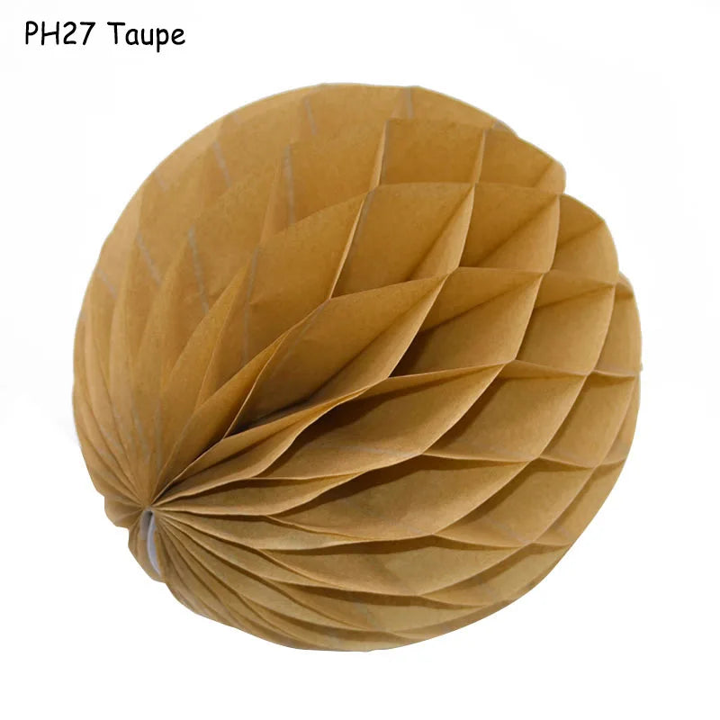 5pcs/lot 10/15cm Decorative Paper Honeycomb Ball Pastel Flower Wedding Kid Birthday Party Decoration Baby Shower Supplies8Z