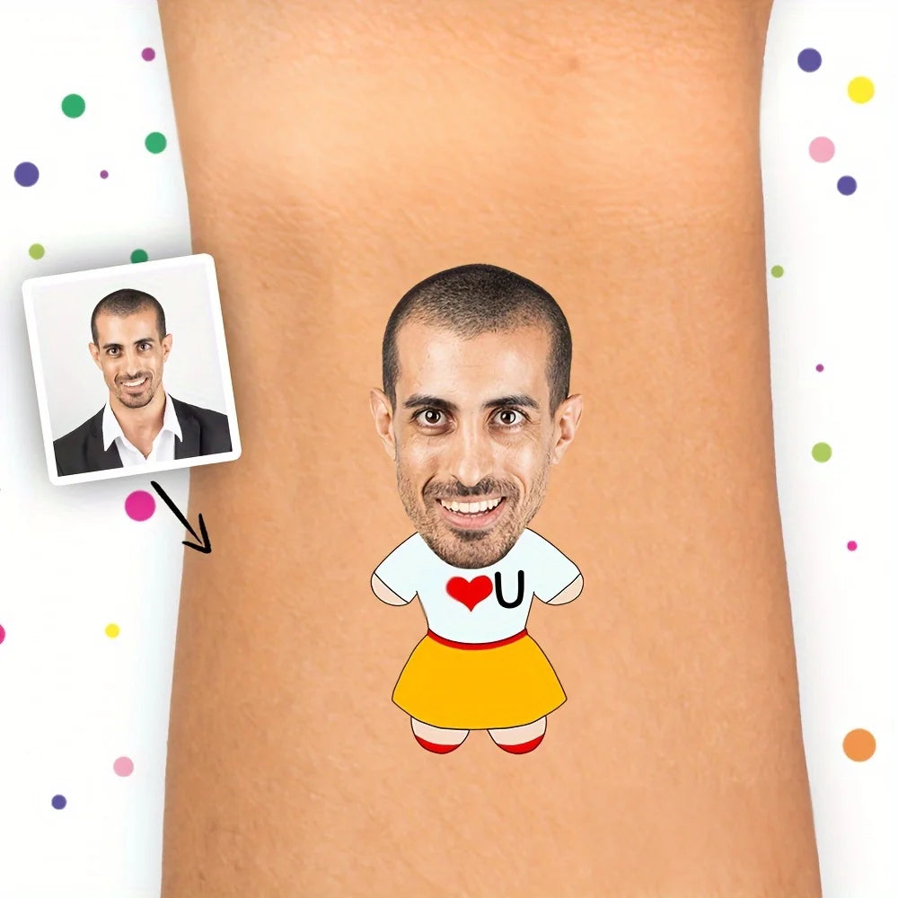 40PCS Customizable wedding temporary tattoo sticker personalized couple lover Proposal Bride groom decoration dressing up marrym