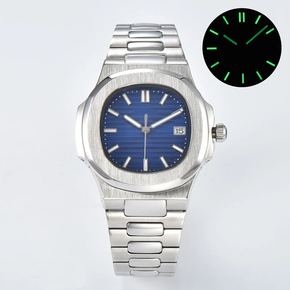 43mm fashional NH35 automatic wristwatches for men paired with 316L stainless steel bracelet and Japan NH35 automatic movement