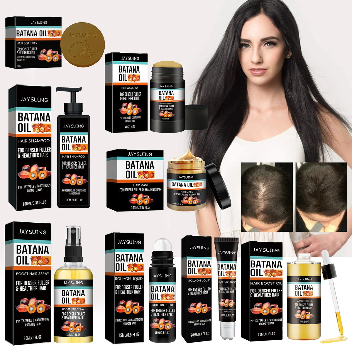 BananaGlow™ Hair Recovery Elixir – Root Booster & Split-End Repair