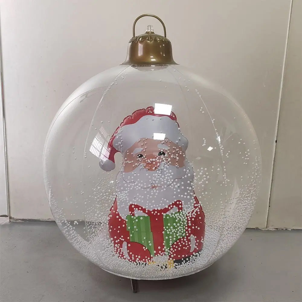 Big 60cm Inflatable Balloons Decoration DIY Christmas Ball without Light Toy Landscape Balloons Festival