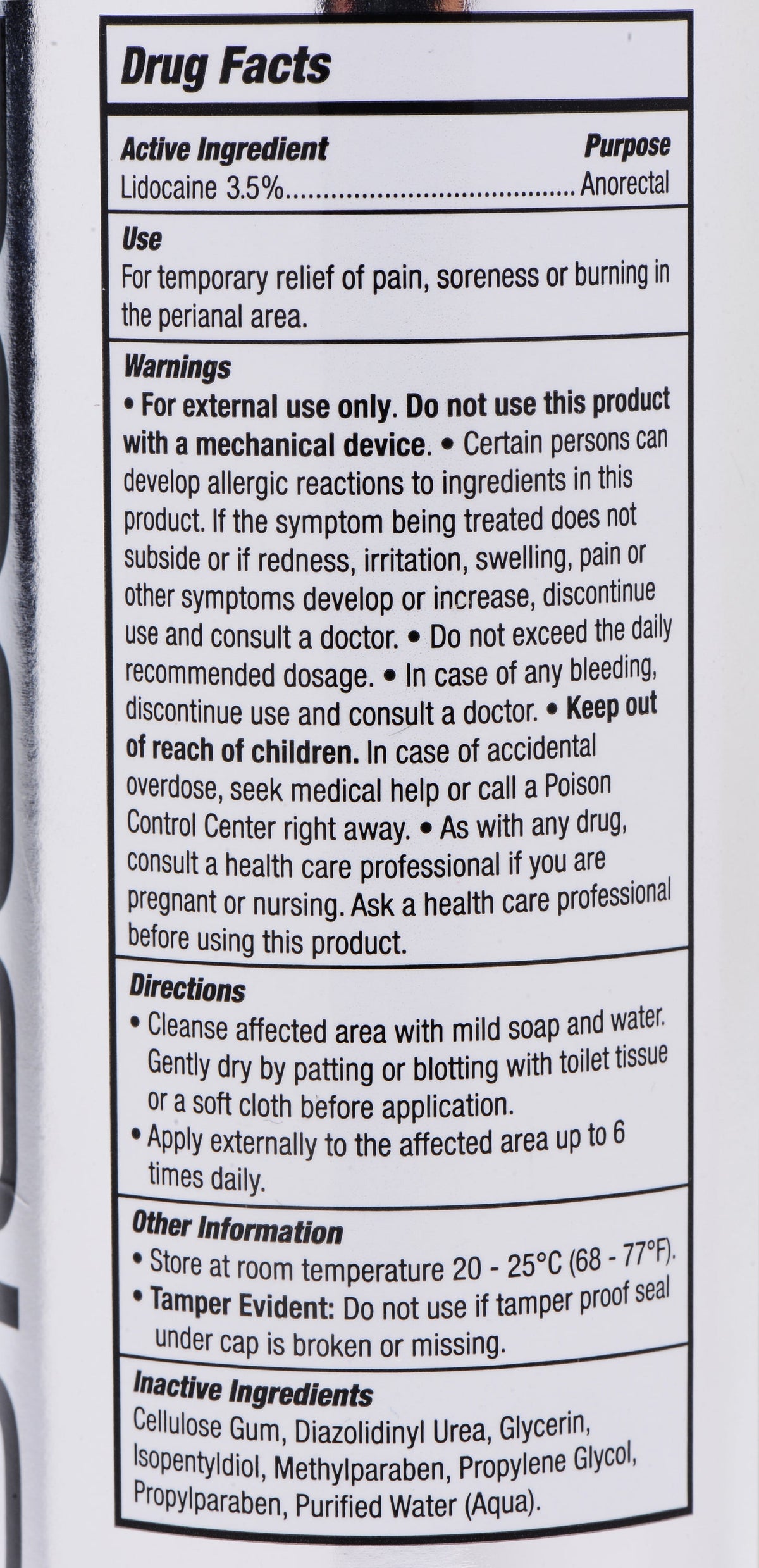 Passion Anal Desensitizing Lubricant - 3.5 Percent Lidocaine - 8.25