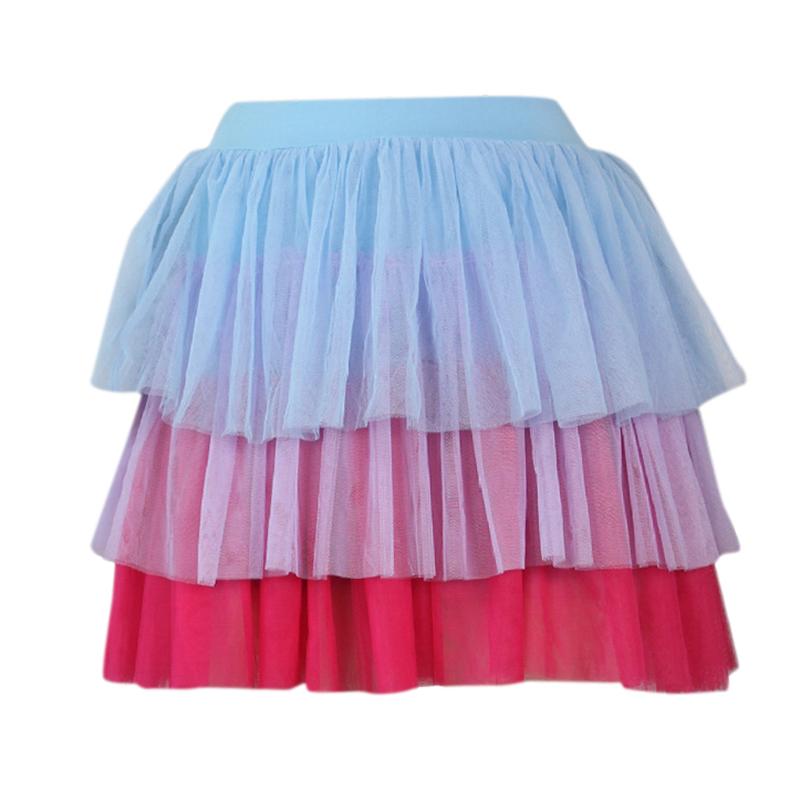 Sexy mesh pleated high waist skirt Women autumn ball gown