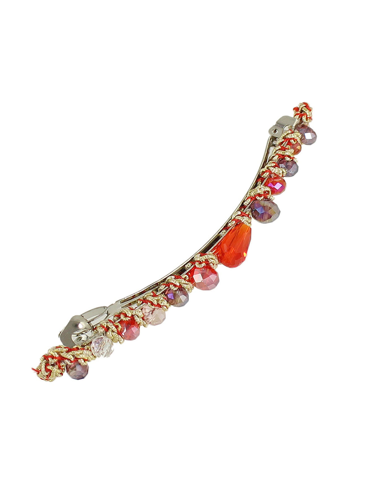 Luxury Handmade Colorful Acrylic Beads Hair Clips Barrette Girl Hair