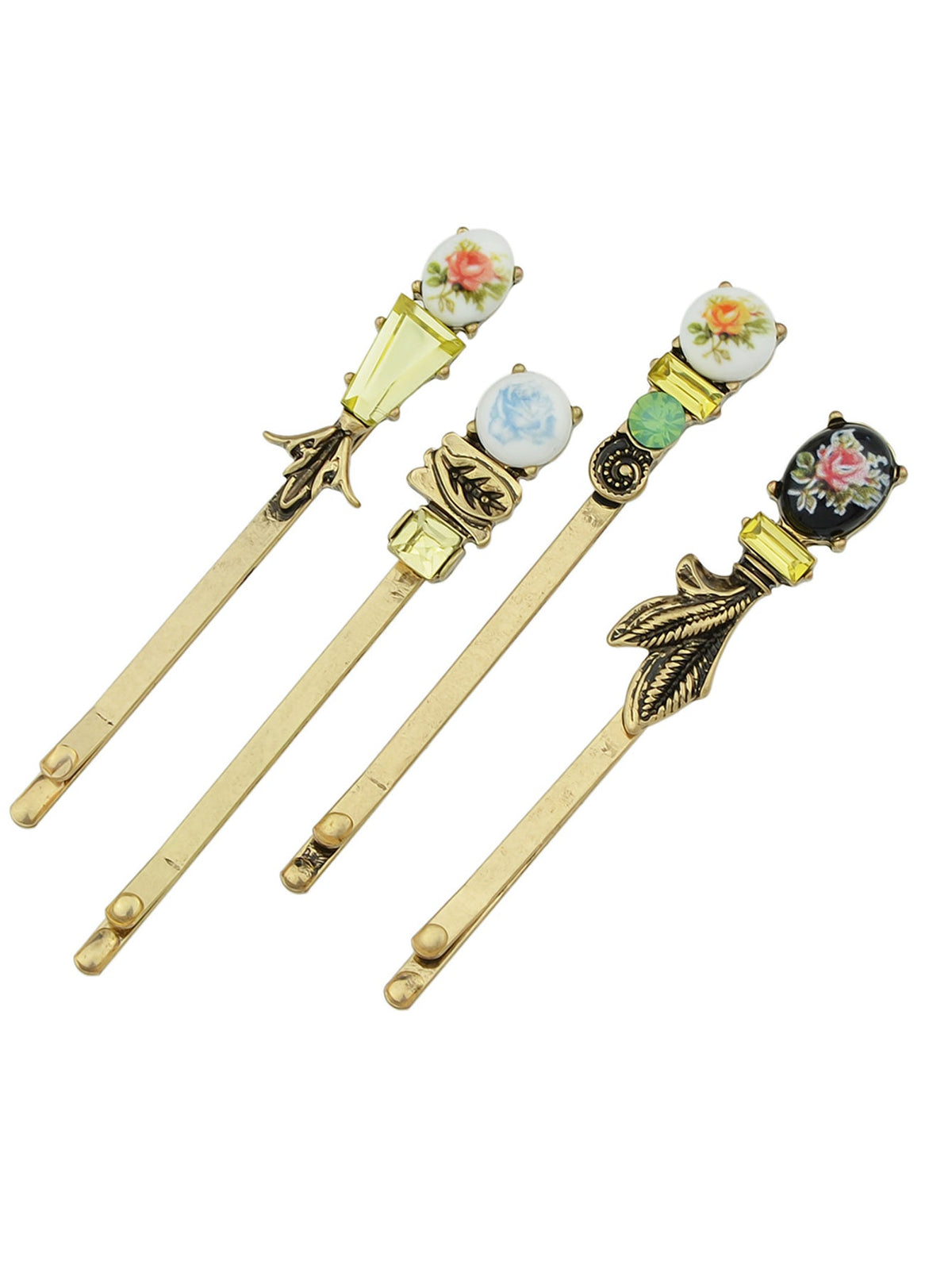 AU Post Hair Accessories 4pcs Antique Flower Hairgrips Hair Clips Hair