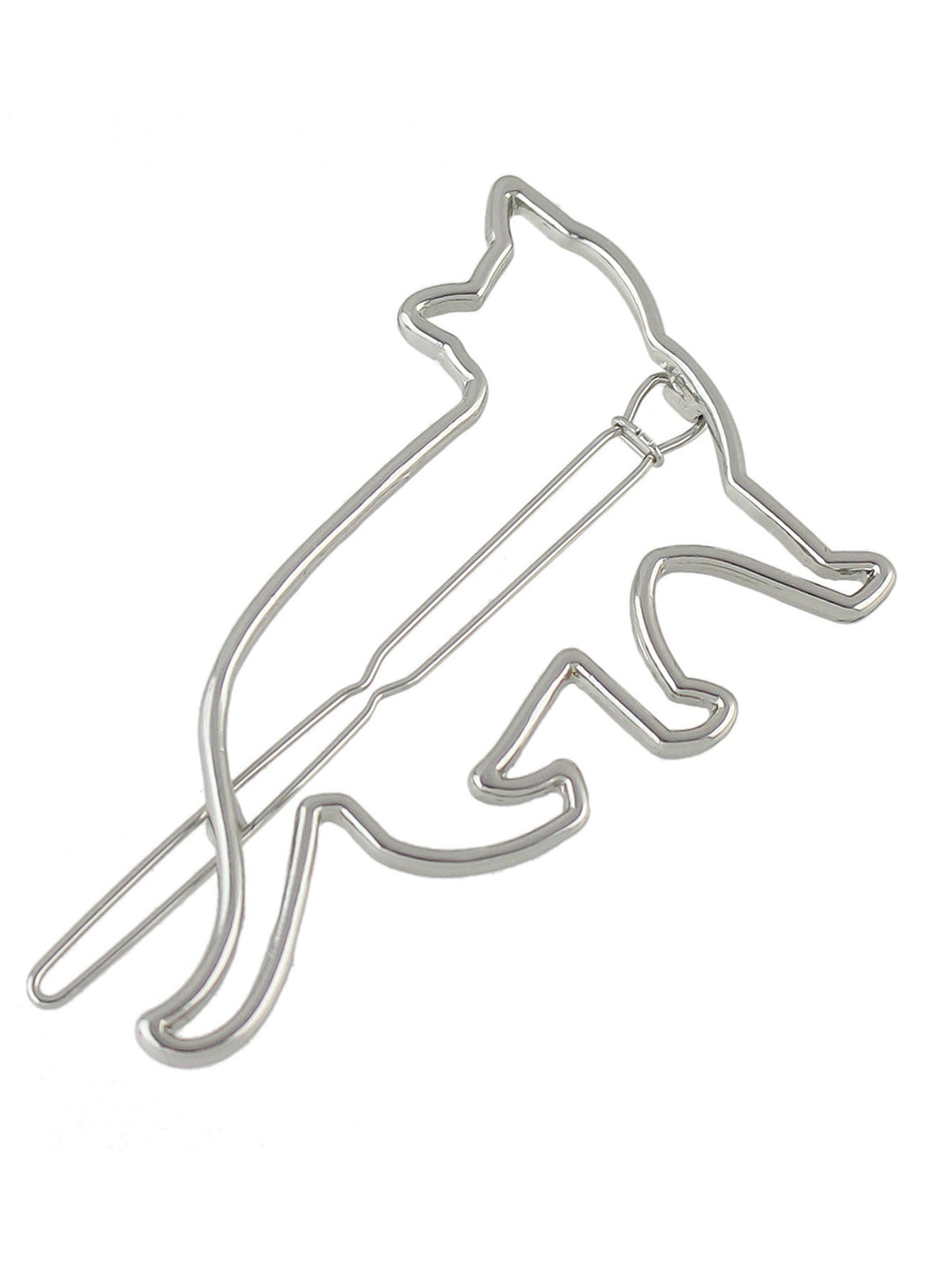 Hair Accessories Minimalist Gold Silver Metal Cat Hairgrips Hair Clips