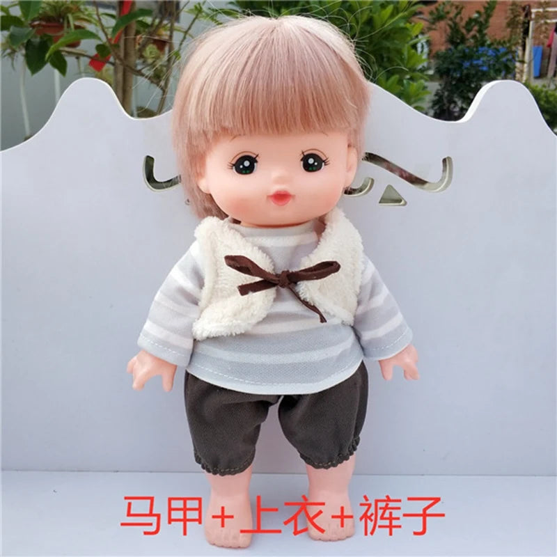 1PC Lovely Maid Outfit Suit Dress Clothes for 25cm Mellchan Baby Doll Accessories Fit 1/6 BJD Doll Girls DIY Gifts