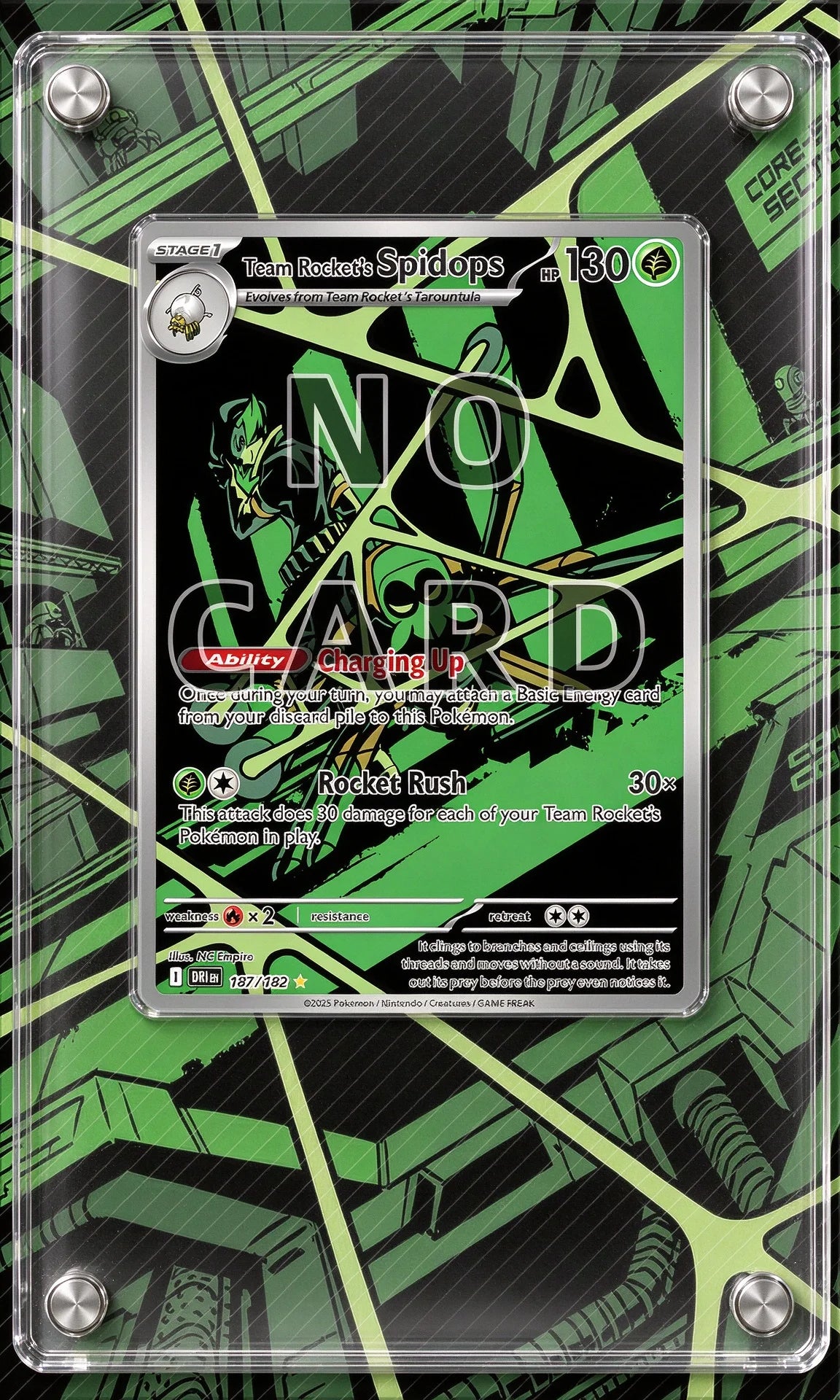 High-definition Acrylic Anime Battle Card Display Frame PTCG Card Collector Gift Desktop Ornament