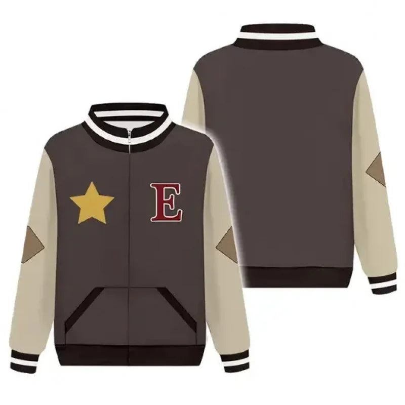 Coser72 Anime The Owl Cos House Light Noceda Cosplay Costume Hooded Hoodie Zip Up Baseball Jacket Coat Casual Overcoat D Coser72