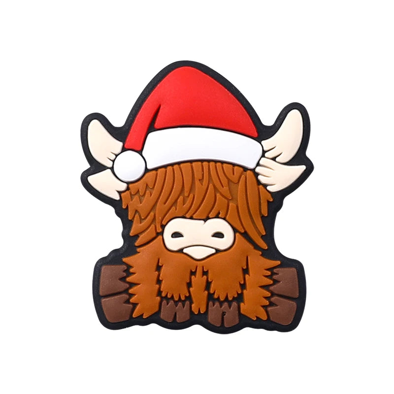 5/10Pcs Silicone Beads Christmas Day Theme Focal Beads for Jewelry Making DIY Beaded Pen Keychain Jewelry Accessories Gift