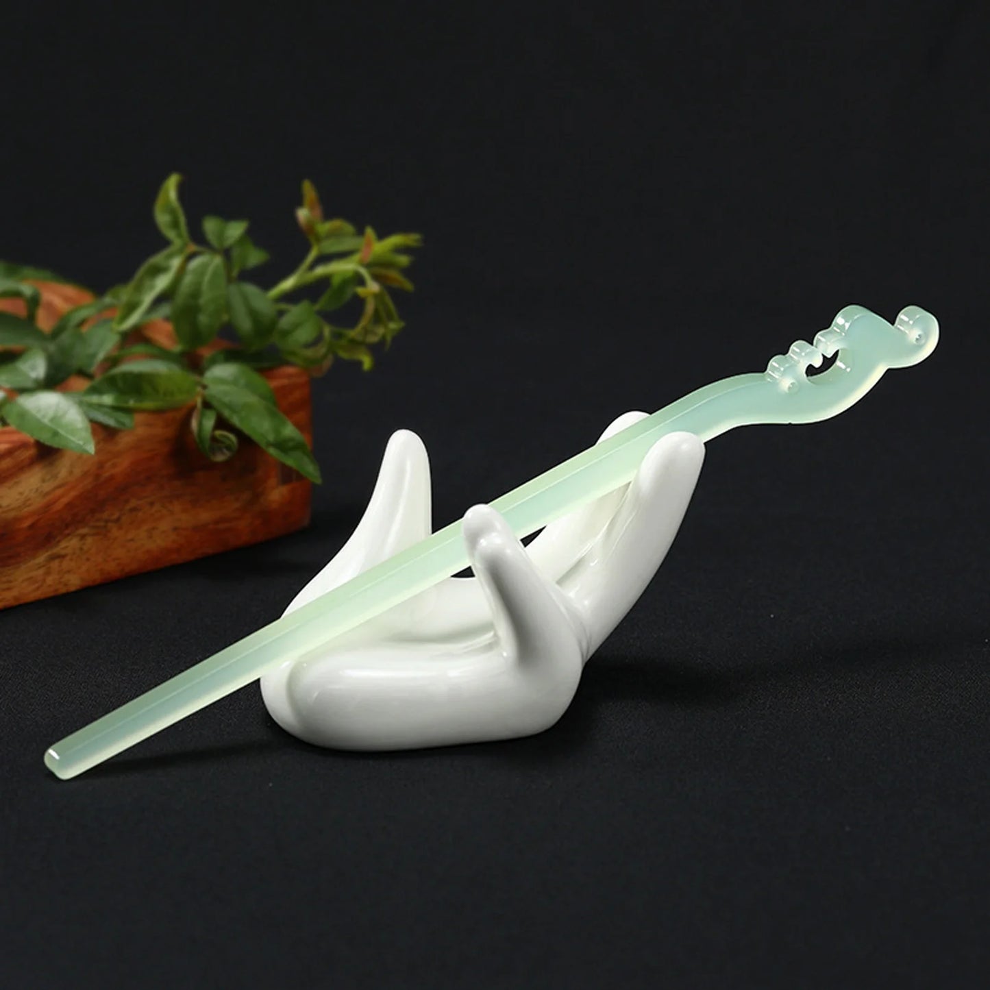 Vintage French Hair Stick Acetate Acid Hair Pin Side Clips Women Girls Ponytail Holder Hair Accessories DIY Retro Hairstyle Tool