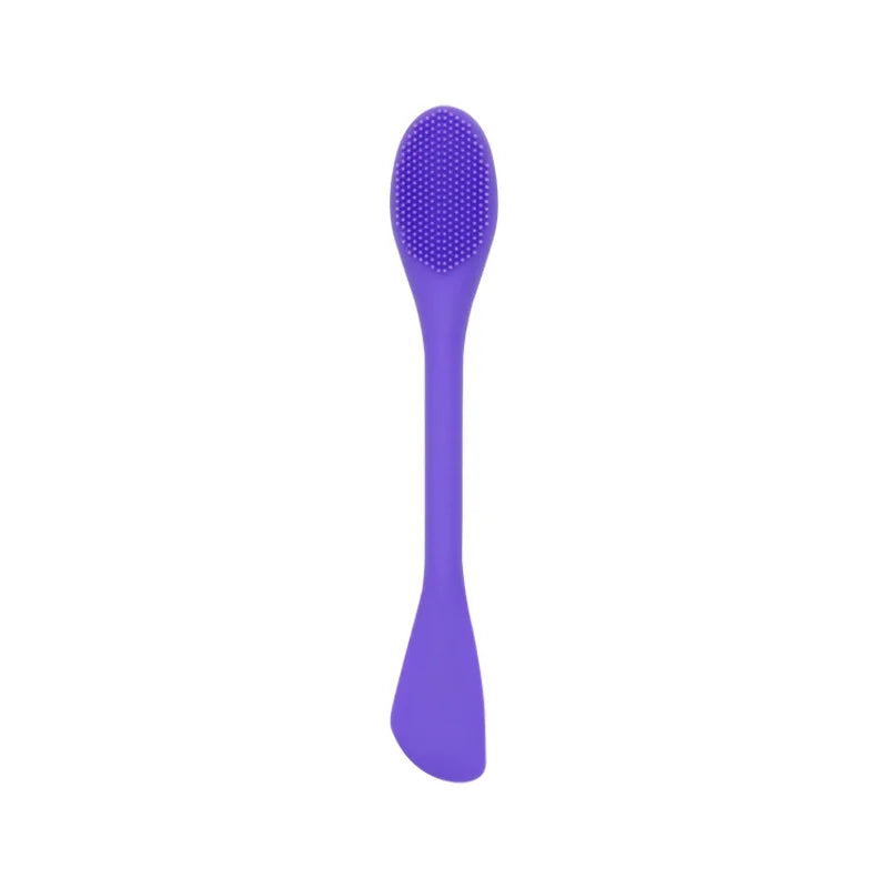 Double head silicone facial mask Brush soft hair mud film Brush Face cleaning mud film Apply mold adjusting stick tool