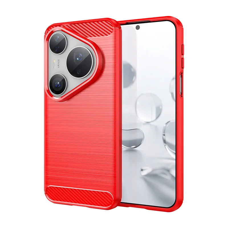 For Huawei Pura 80 Ultra Case Huawei Pura 80 Pura 80 Pro+ Ultra Cover Shockproof Brushed TPU Anti-Slip Silicone Protective Cover